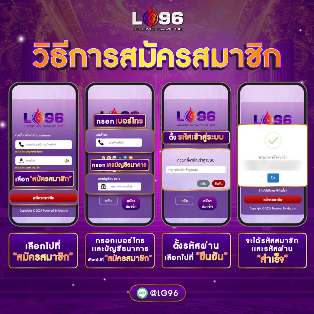 คู่มือสมัครสมาชิก LG96